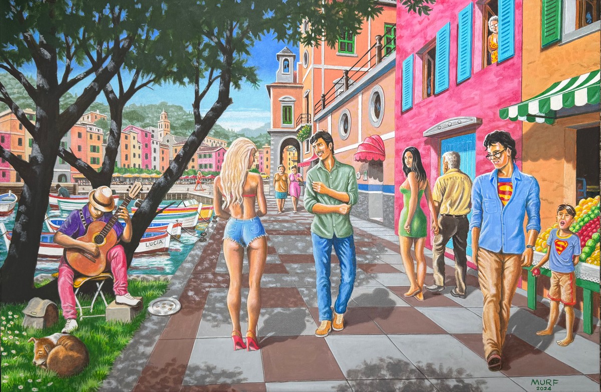 Clark was so Distracted, He didn't notice his Shirt was Undone